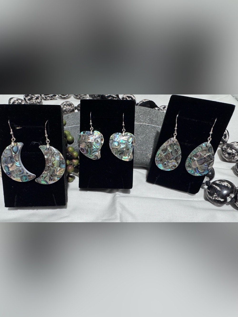 Abalone Earring Set